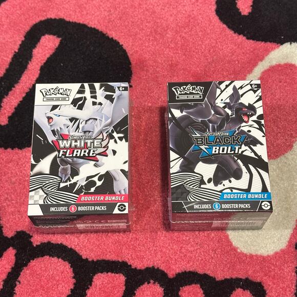 Pokémon TCG Scarlet & Violet Black Bolt & White Flare Booster Bundle – Sealed - Picture 1 of 5